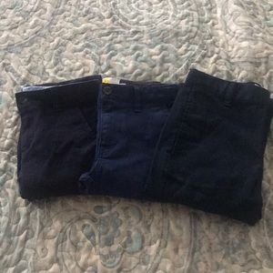 3 Pairs of Boy’s Navy Chino Pants